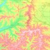 Monroe County topographic map, elevation, terrain