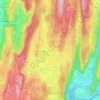 Aromas topographic map, elevation, terrain