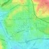 5e Arrondissement topographic map, elevation, terrain
