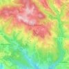 Saint-Bressou topographic map, elevation, terrain