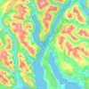 Loch Long topographic map, elevation, terrain