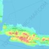 West Java topographic map, elevation, terrain