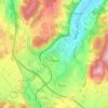 Châbons topographic map, elevation, terrain