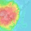 North topographic map, elevation, terrain