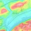 Bloomsburg topographic map, elevation, terrain