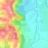 Benagues topographic map, elevation, terrain