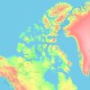 Nunavut topographic map, elevation, terrain