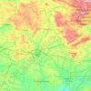 Mayenne topographic map, elevation, terrain