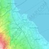 Biñan topographic map, elevation, terrain