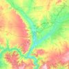 Fraga topographic map, elevation, terrain