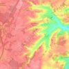 Égriselles-le-Bocage topographic map, elevation, terrain