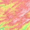 Ciney topographic map, elevation, terrain