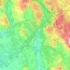 Grad Knin topographic map, elevation, terrain