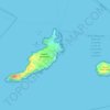 Ventotene topographic map, elevation, terrain