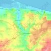 River Glaven topographic map, elevation, terrain
