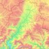 Mustang topographic map, elevation, terrain