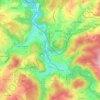 Aue topographic map, elevation, terrain