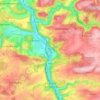 Maas topographic map, elevation, terrain