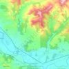 Damiatte topographic map, elevation, terrain