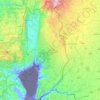Golan Regional Council topographic map, elevation, terrain
