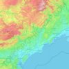 Hérault topographic map, elevation, terrain