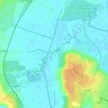 85770 topographic map, elevation, terrain