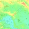 Wighill topographic map, elevation, terrain