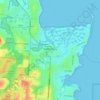 Cleveland topographic map, elevation, terrain