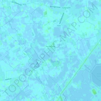 Nieuwkapelle topographic map, elevation, terrain