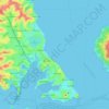 Devonport-Takapuna topographic map, elevation, terrain