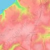 La Poterie-Cap-d'Antifer topographic map, elevation, terrain