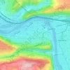 Zellerau topographic map, elevation, terrain