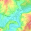 Corre topographic map, elevation, terrain