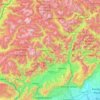 Belluno topographic map, elevation, terrain