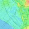 Albert Park Lake topographic map, elevation, terrain