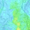Halsteren topographic map, elevation, terrain