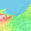 Oran topographic map, elevation, terrain