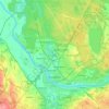 Daugavpils topographic map, elevation, terrain