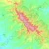 Bunya Mountains topographic map, elevation, terrain