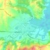 Vrginmost topographic map, elevation, terrain