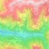 Bozel topographic map, elevation, terrain