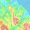 Cercle de Tétouan دائرة تطوان topographic map, elevation, terrain