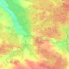 Sosnove Settlement Hromada topographic map, elevation, terrain