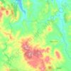 Mzefroune topographic map, elevation, terrain