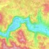 Corn topographic map, elevation, terrain