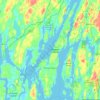 Westport Island topographic map, elevation, terrain