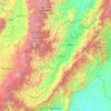 Huila topographic map, elevation, terrain