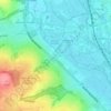 North Hinksey topographic map, elevation, terrain