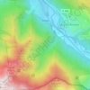 Arlos topographic map, elevation, terrain