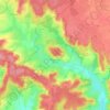 Moutiers-au-Perche topographic map, elevation, terrain